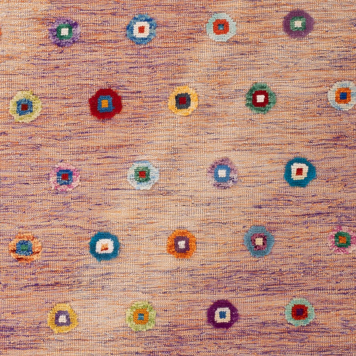 Tapis Kelim - Splash - 298 x 215 cm - rose