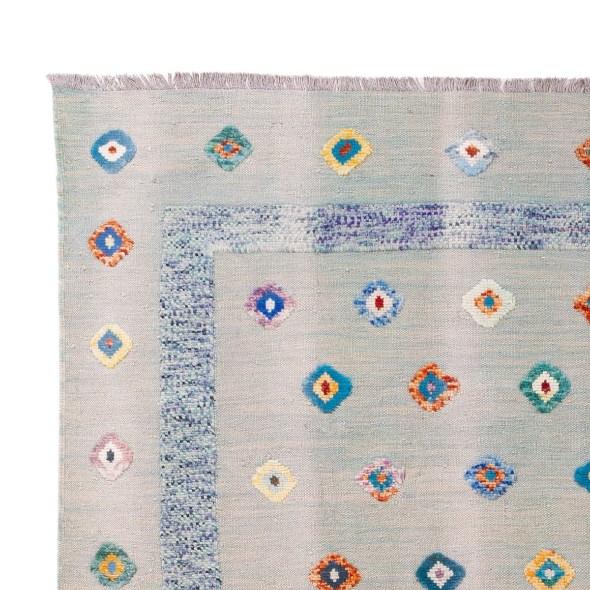 Tapis Kelim - Splash - 298 x 207 cm - multicolore