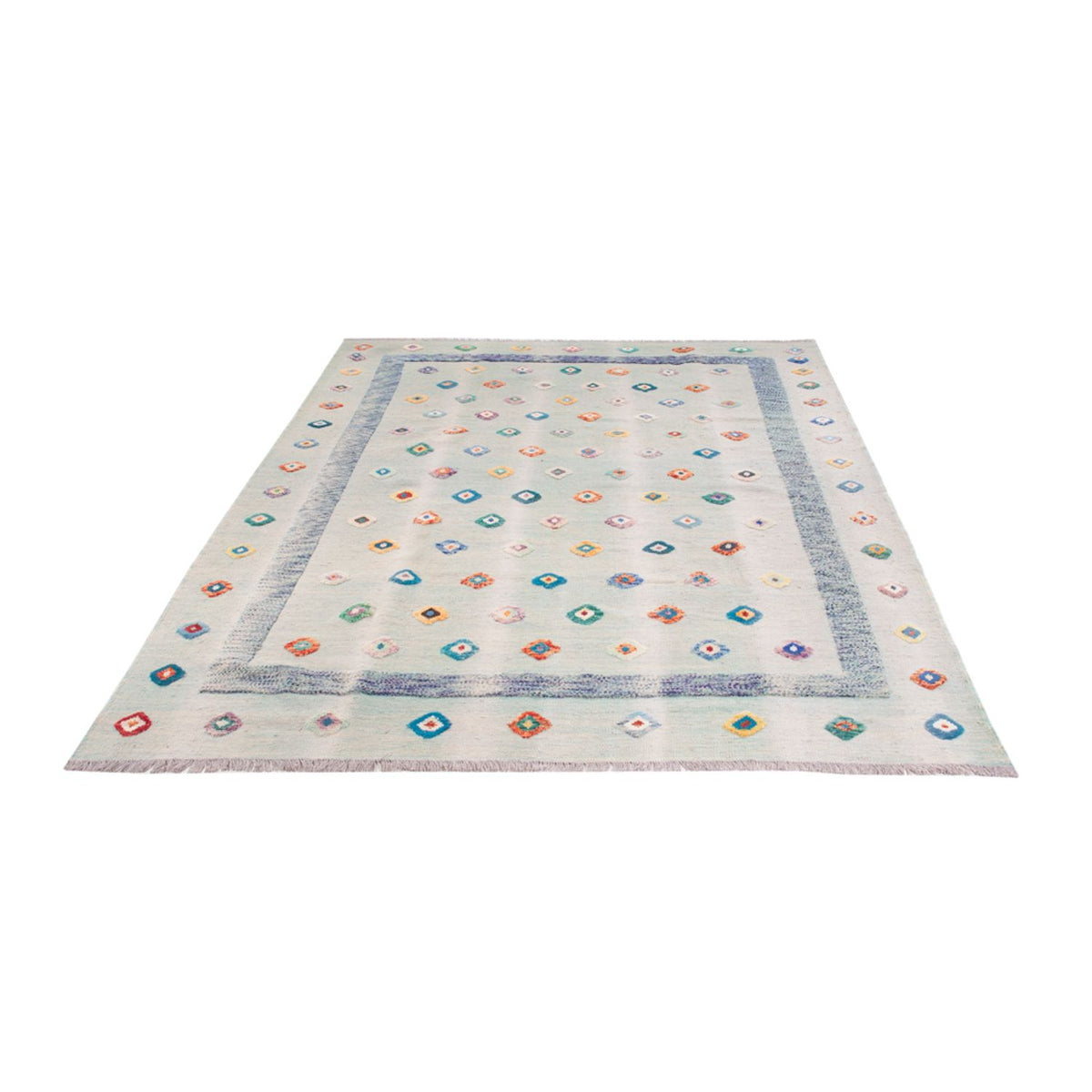 Tapis Kelim - Splash - 298 x 207 cm - multicolore