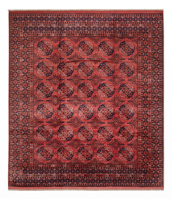 Tapis afghan - Boukhara - 404 x 351 cm - rouge