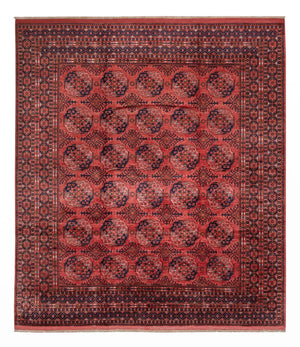 Tapis afghan - Boukhara - 404 x 351 cm - rouge