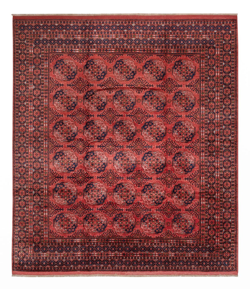Tapis afghan - Boukhara - 404 x 351 cm - rouge