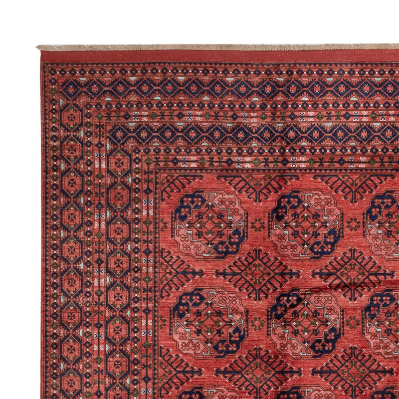 Tapis afghan - Boukhara - 404 x 351 cm - rouge