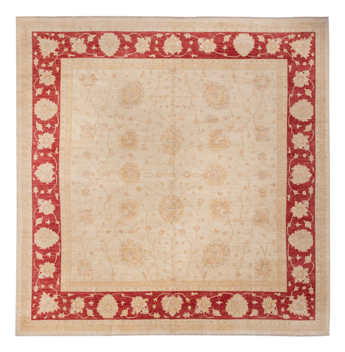Tapis Ziegler carré  - 394 x 398 cm - beige