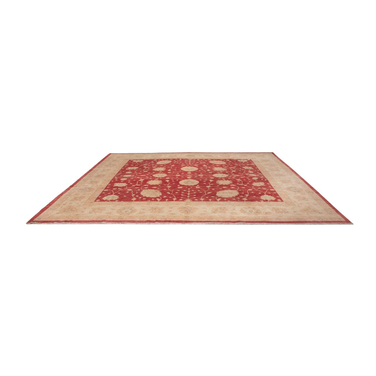 Tapis Ziegler carré  - 392 x 403 cm - rouge