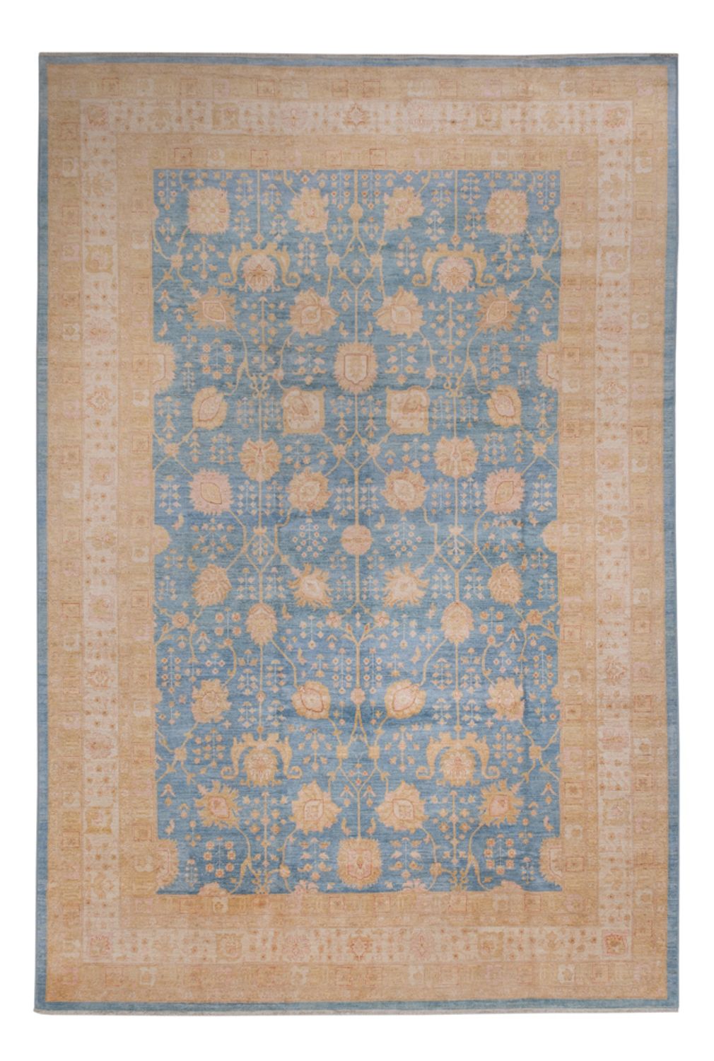Tapis Ziegler - 441 x 306 cm - bleu clair