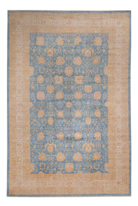 Tapis Ziegler - 441 x 306 cm - bleu clair