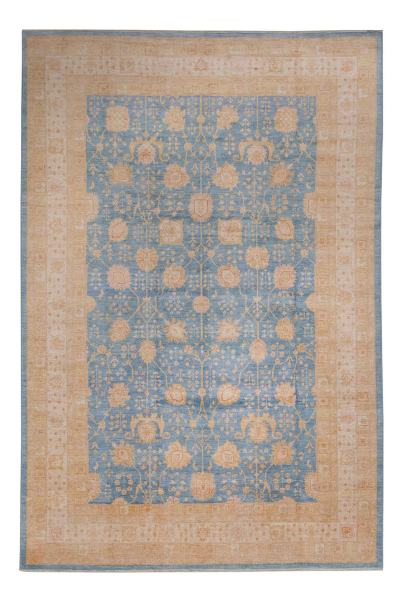 Tapis Ziegler - 441 x 306 cm - bleu clair