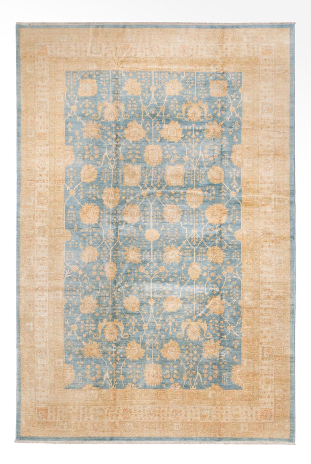 Tapis Ziegler - 440 x 304 cm - bleu clair