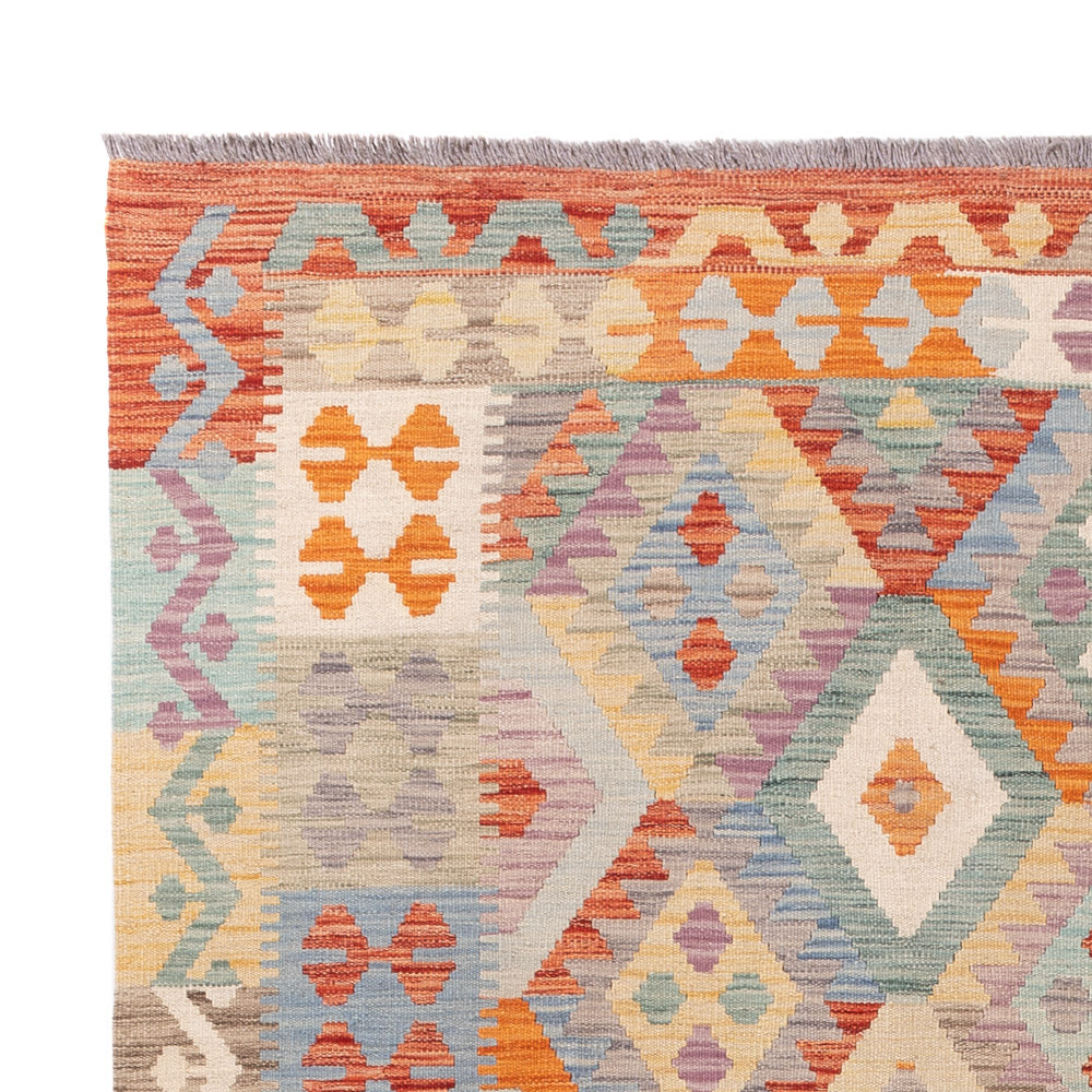 Kelim Teppich - Splash - 251 x 177 cm - bunt