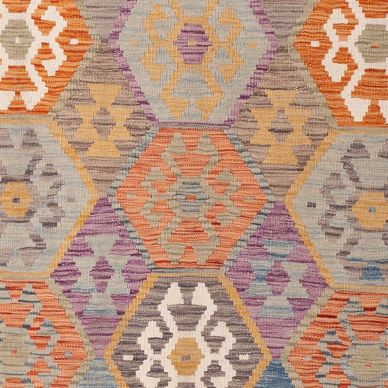 Kelim Teppich - Splash - 200 x 154 cm - bunt