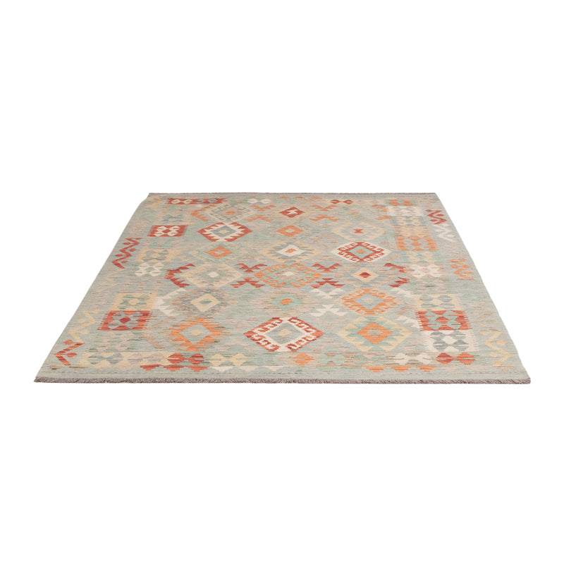 Kelim Teppich - Splash - 198 x 152 cm - bunt