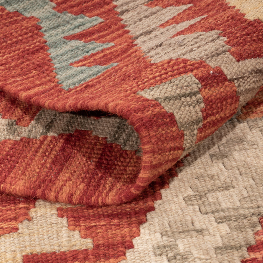 Kelim Teppich - Splash - 194 x 153 cm - bunt