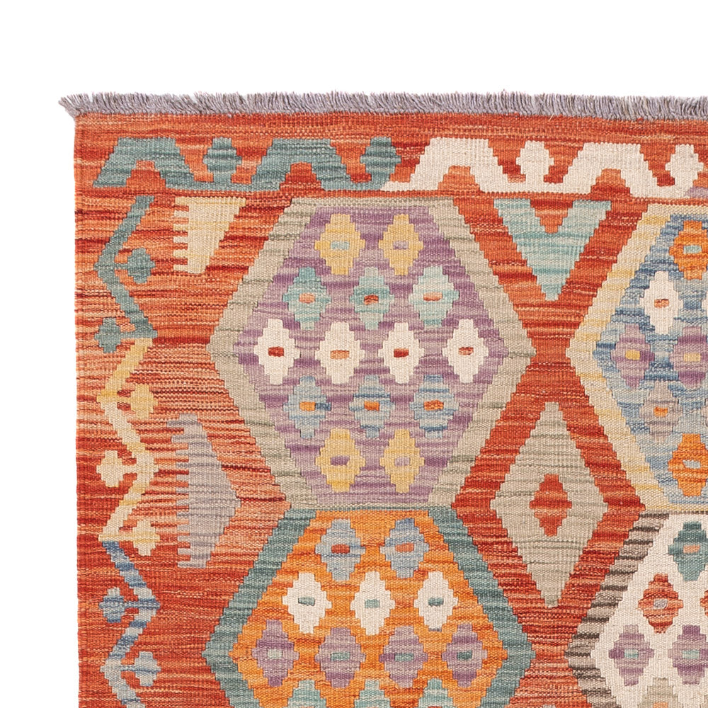 Kelim Teppich - Splash - 192 x 150 cm - bunt