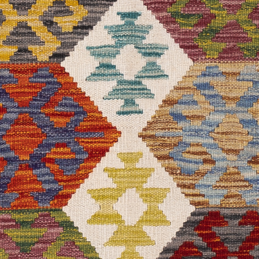 Kelim Teppich - Splash - 155 x 97 cm - bunt