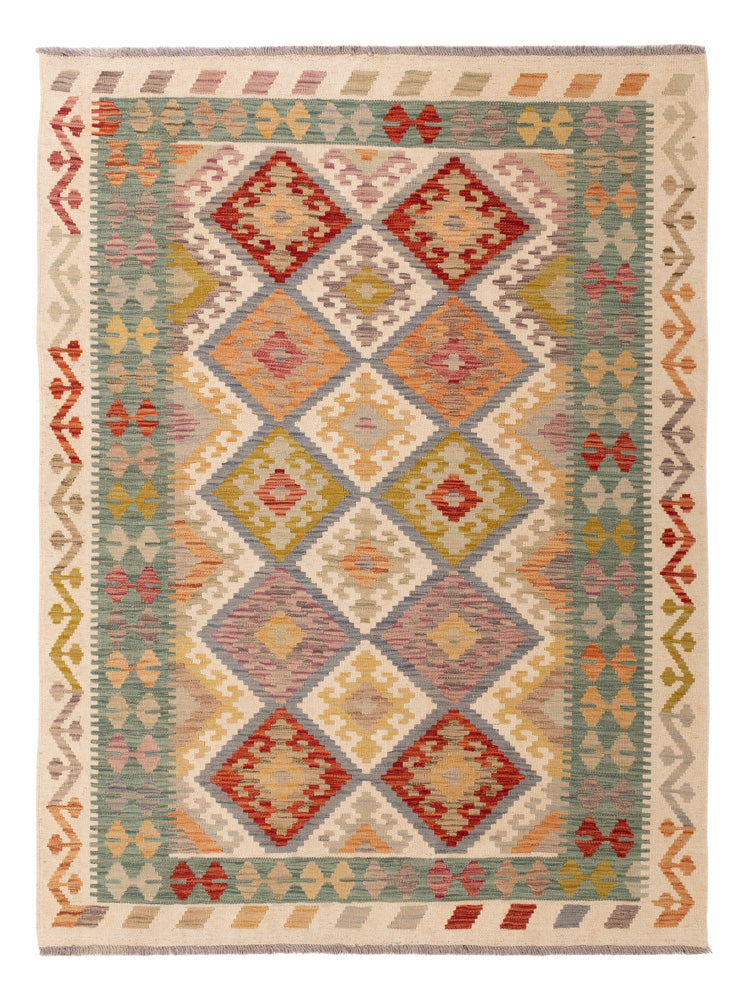 Kelim Teppich - Splash - 200 x 145 cm - bunt