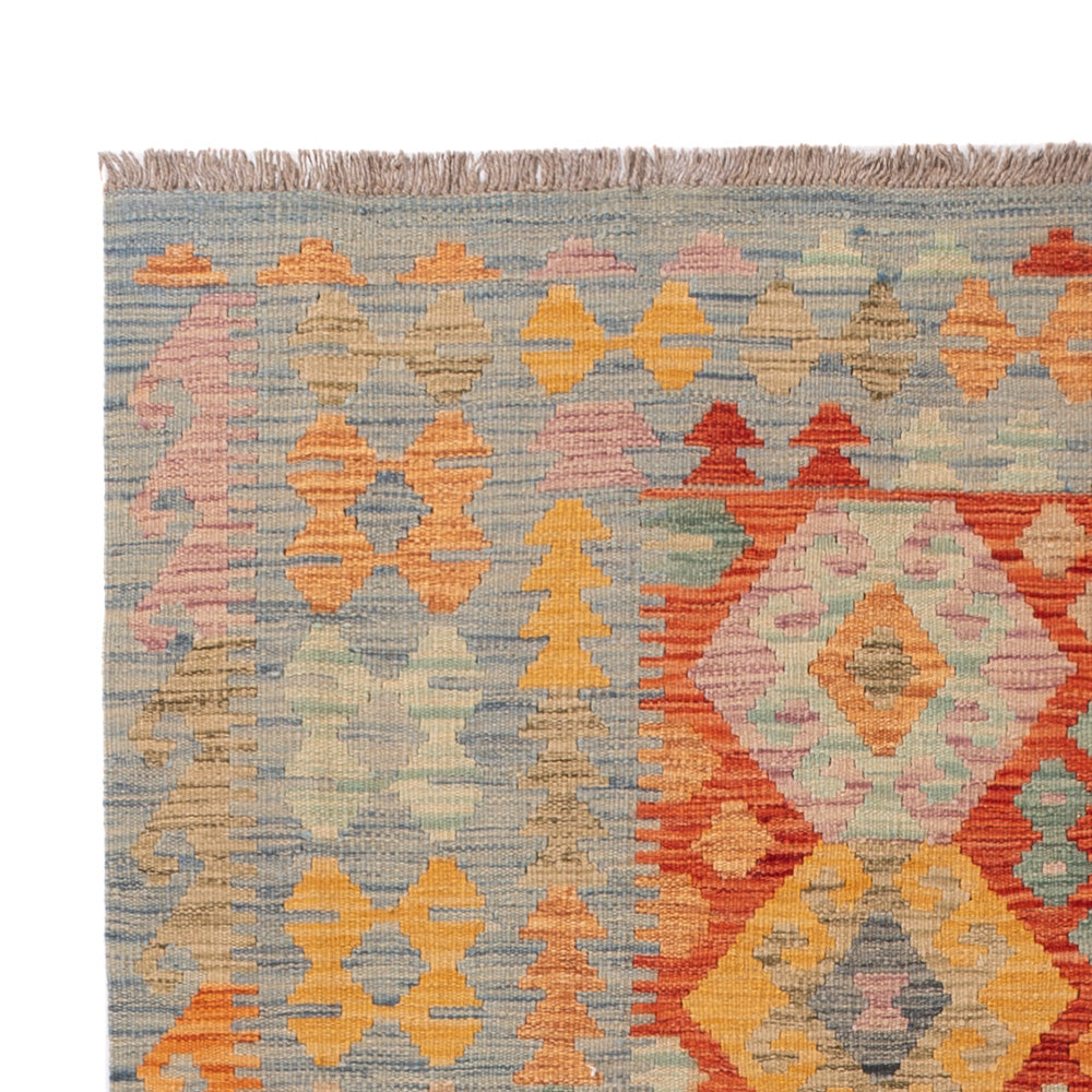 Kelim Teppich - Splash - 206 x 145 cm - bunt