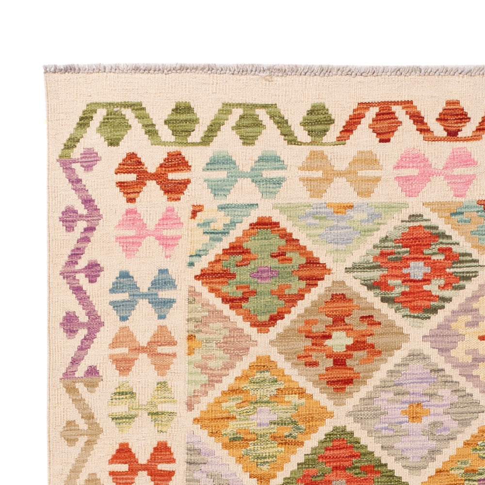 Kelim Teppich - Splash - 196 x 148 cm - bunt