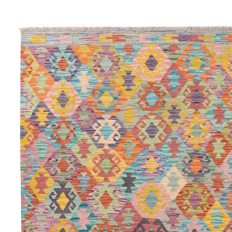 Kelim Teppich - Splash - 246 x 188 cm - bunt