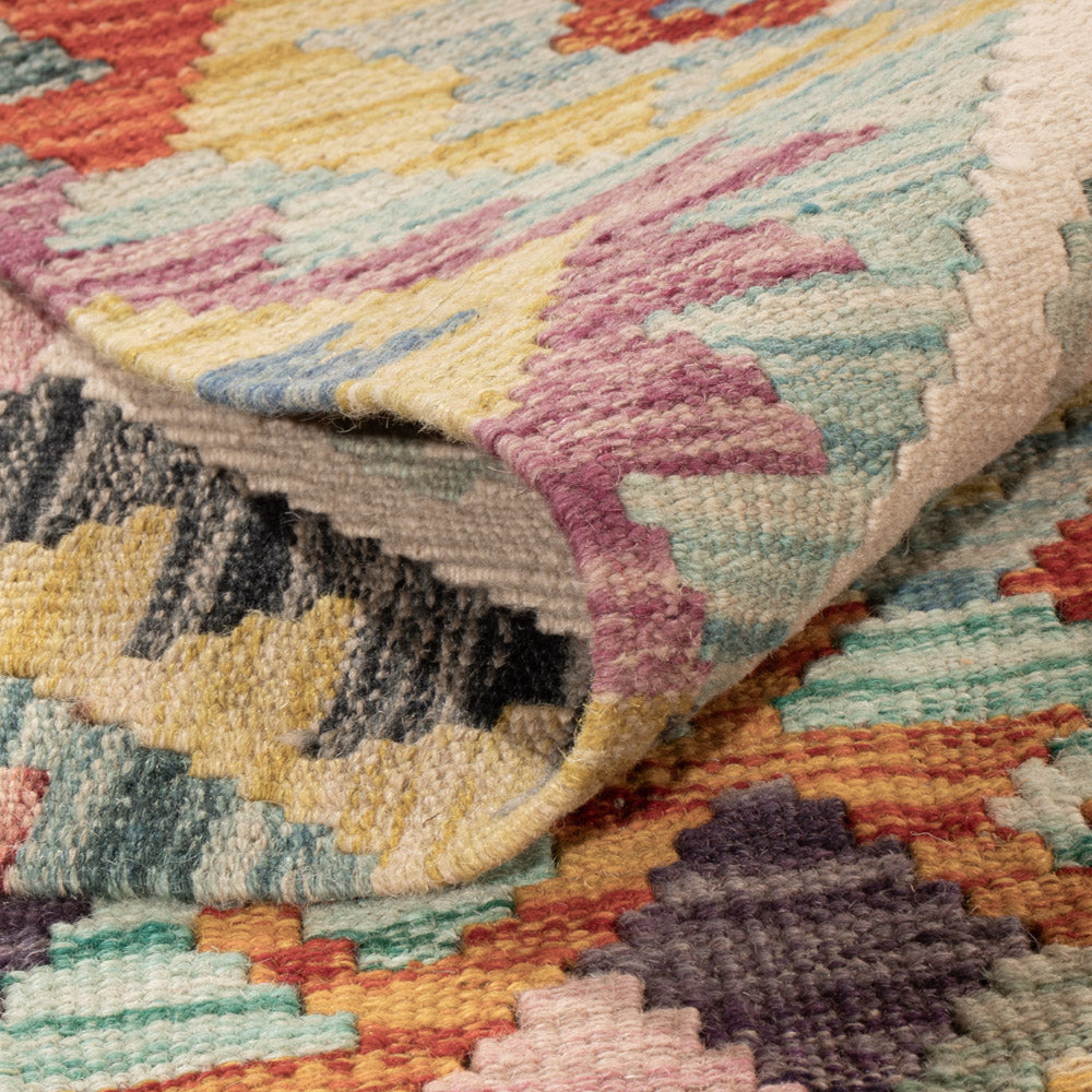 Kelim Teppich - Splash - 236 x 187 cm - bunt