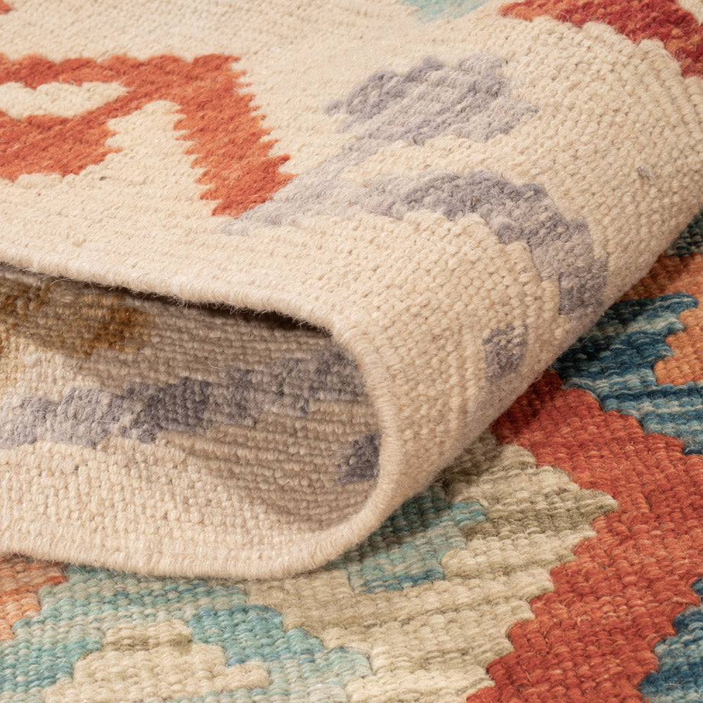 Kelim Teppich - Splash - 241 x 178 cm - bunt