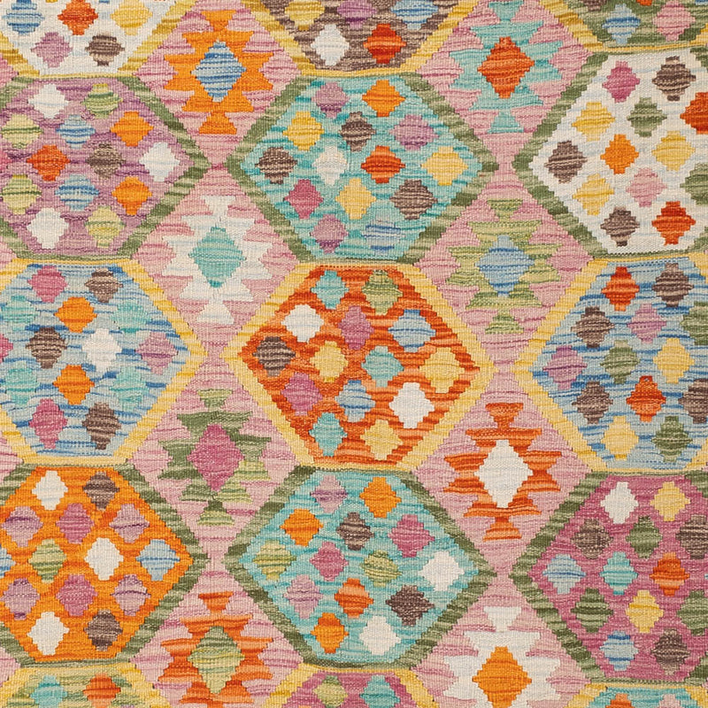 Kelim Teppich - Splash - 248 x 178 cm - bunt