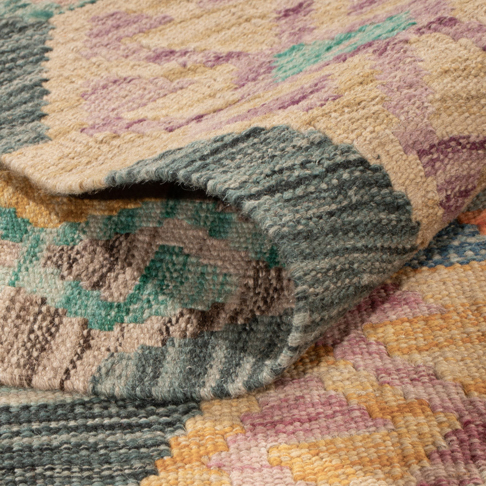 Kelim Teppich - Splash - 251 x 168 cm - bunt