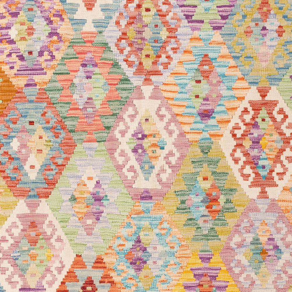 Kelim Teppich - Splash - 248 x 173 cm - bunt