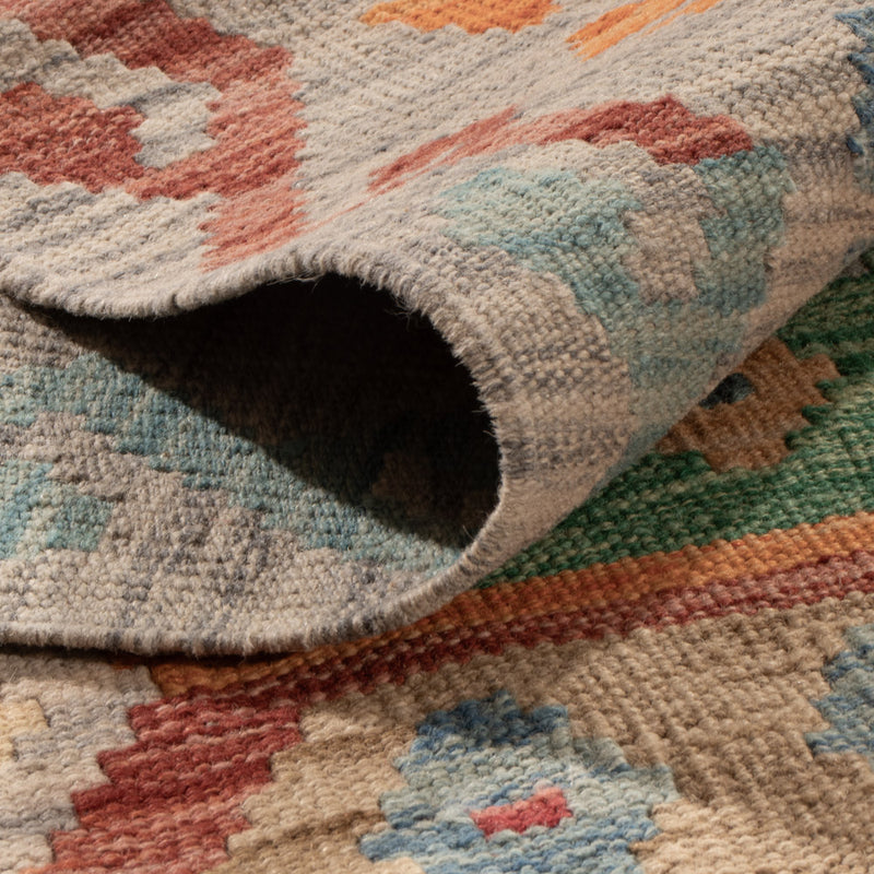 Kelim Teppich - Splash - 255 x 181 cm - bunt