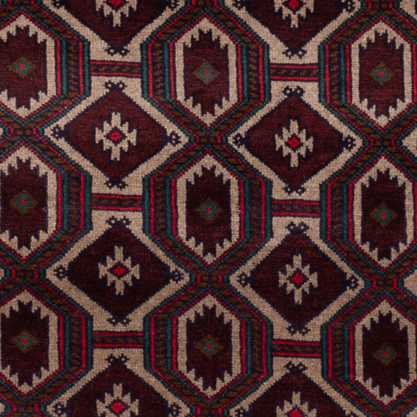 Belutsch Teppich - 140 x 90 cm - mehrfarbig