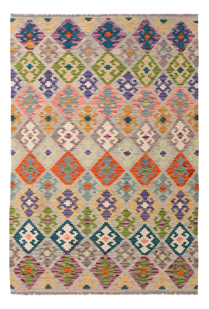 Kelim Teppich - Splash - 215 x 150 cm - bunt