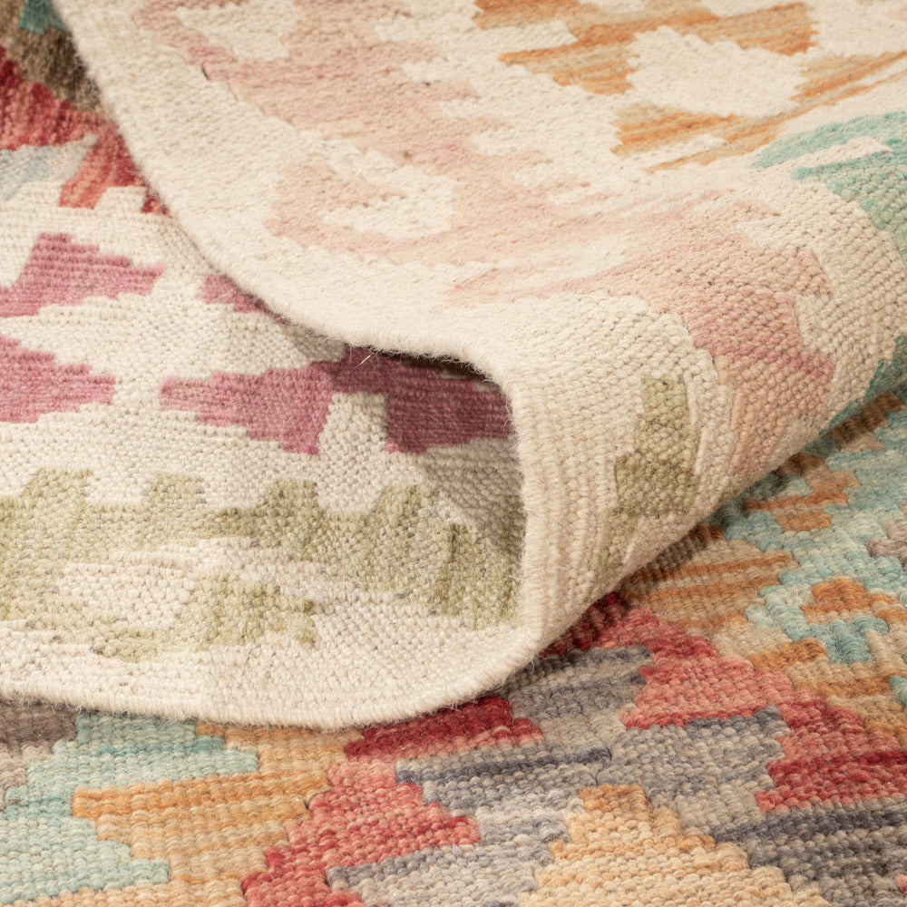 Kelim Teppich - Splash - 198 x 154 cm - bunt