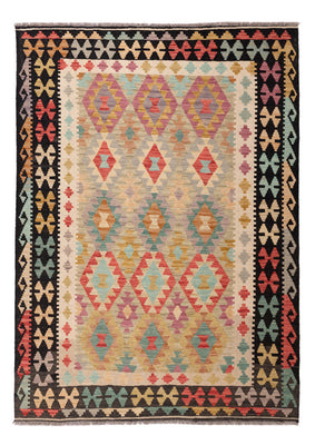 Kelim Teppich - Splash - 209 x 148 cm - bunt