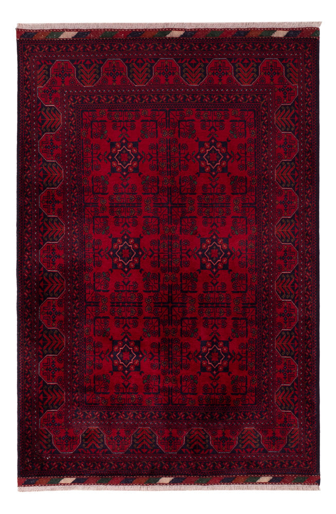 Afghan Teppich - Royal - 146 x 100 cm - rot