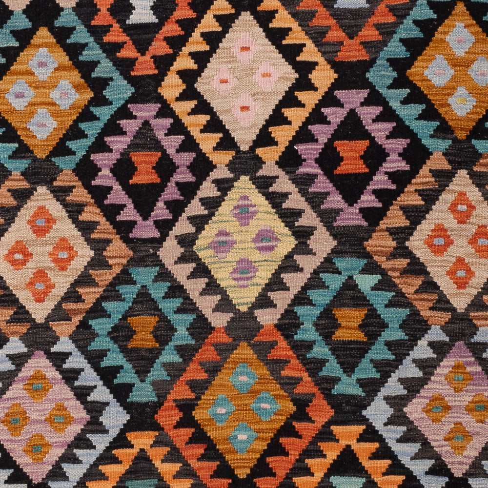 Kelim Teppich - Splash - 250 x 178 cm - bunt