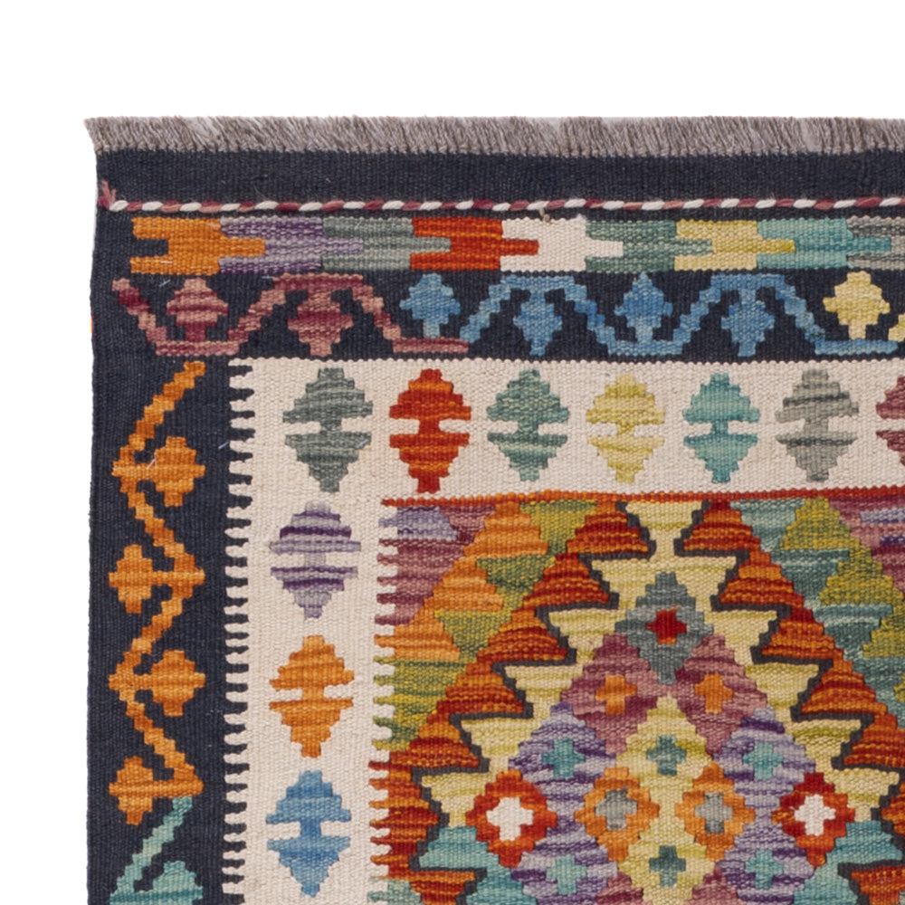 Kelim Teppich - Splash - 155 x 99 cm - bunt