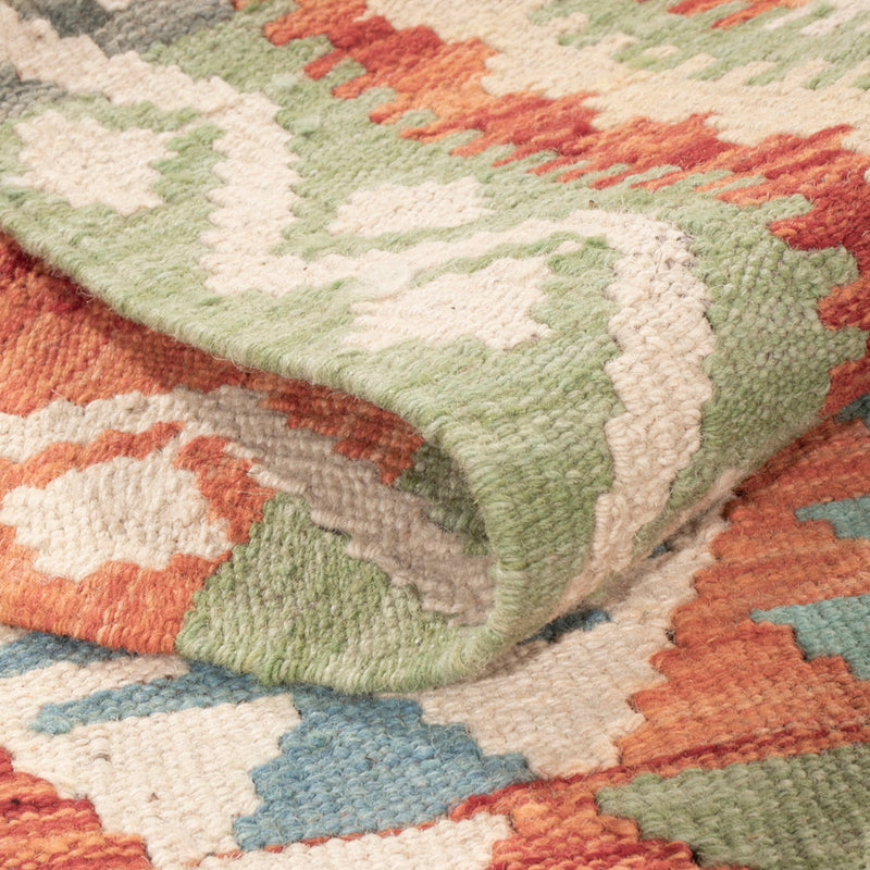 Kelim Teppich - Splash - 145 x 111 cm - bunt