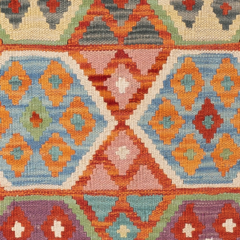 Kelim Teppich - Splash - 147 x 104 cm - bunt