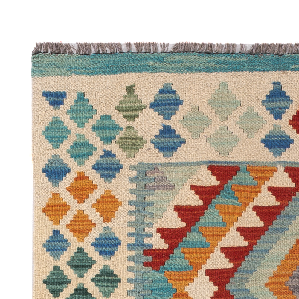 Kelim Teppich - Splash - 152 x 95 cm - bunt