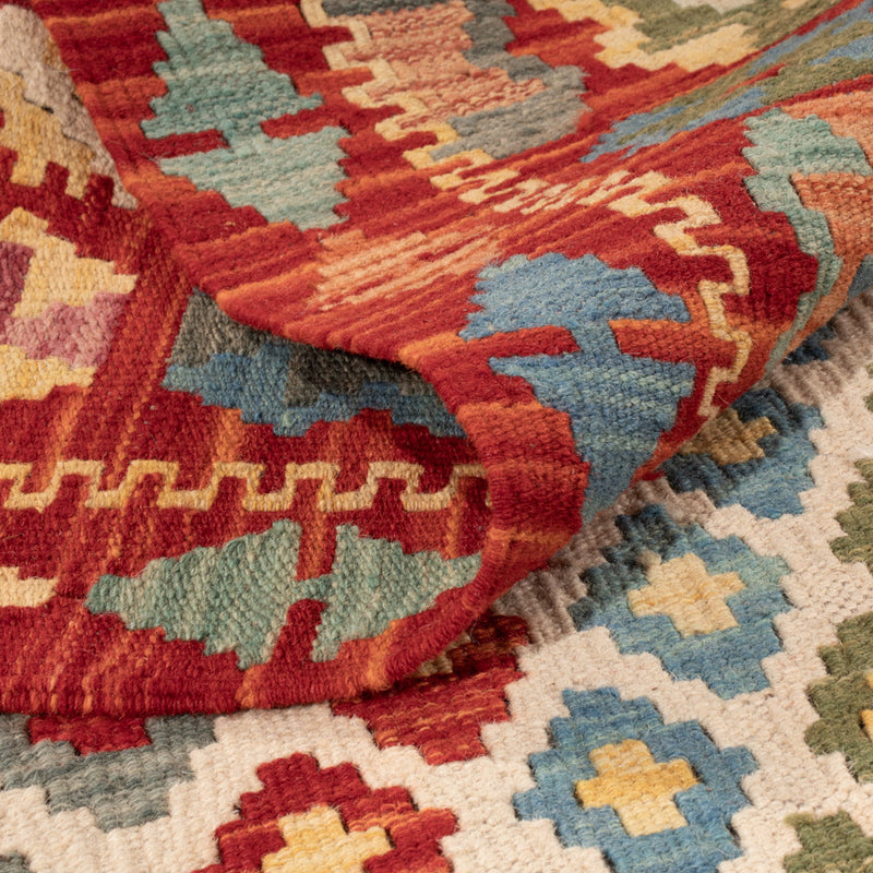 Kelim Teppich - Splash - 155 x 102 cm - bunt