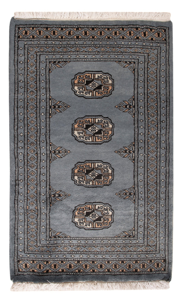 Pakistan Teppich - 94 x 60 cm - hellblau