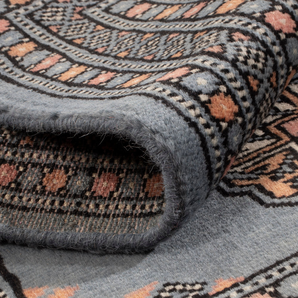 Pakistan Teppich - 92 x 63 cm - hellblau