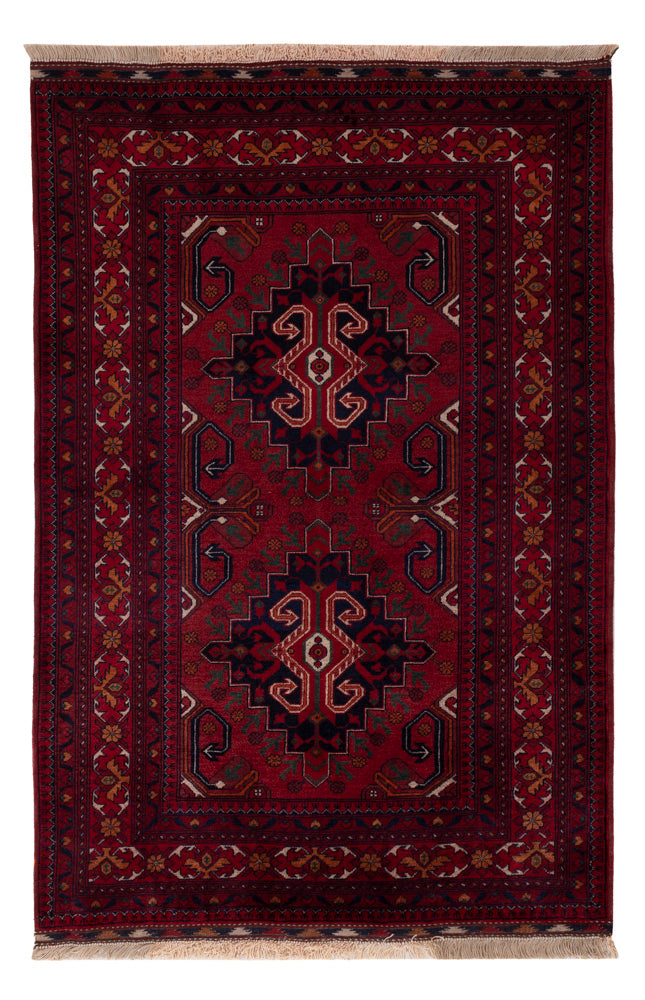 Afghan Teppich - Royal - 149 x 99 cm - rot