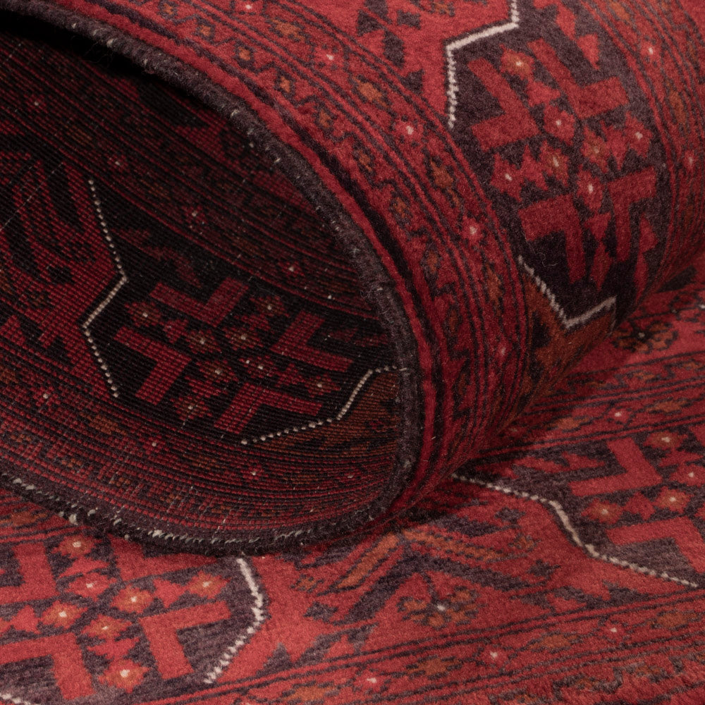 Afghan Teppich - Royal - 139 x 101 cm - rot