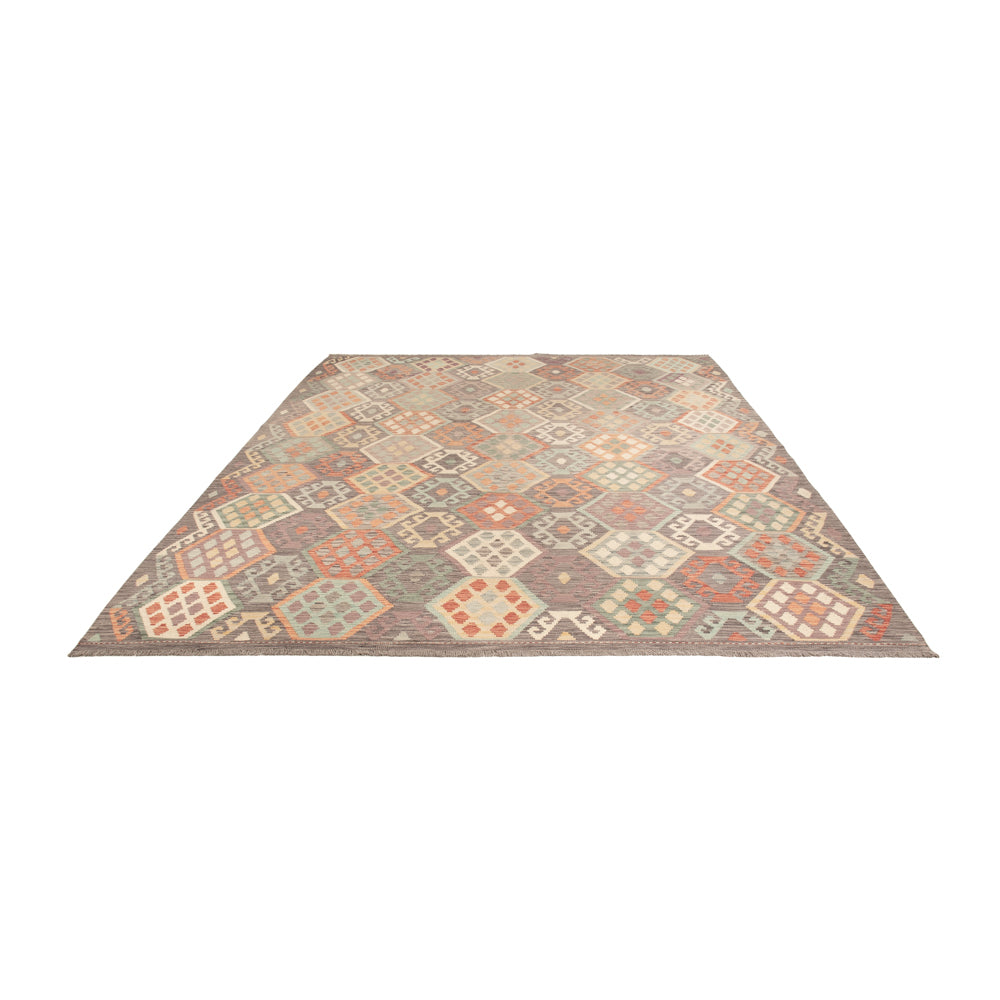 Kelim Teppich - Splash - 356 x 262 cm - bunt