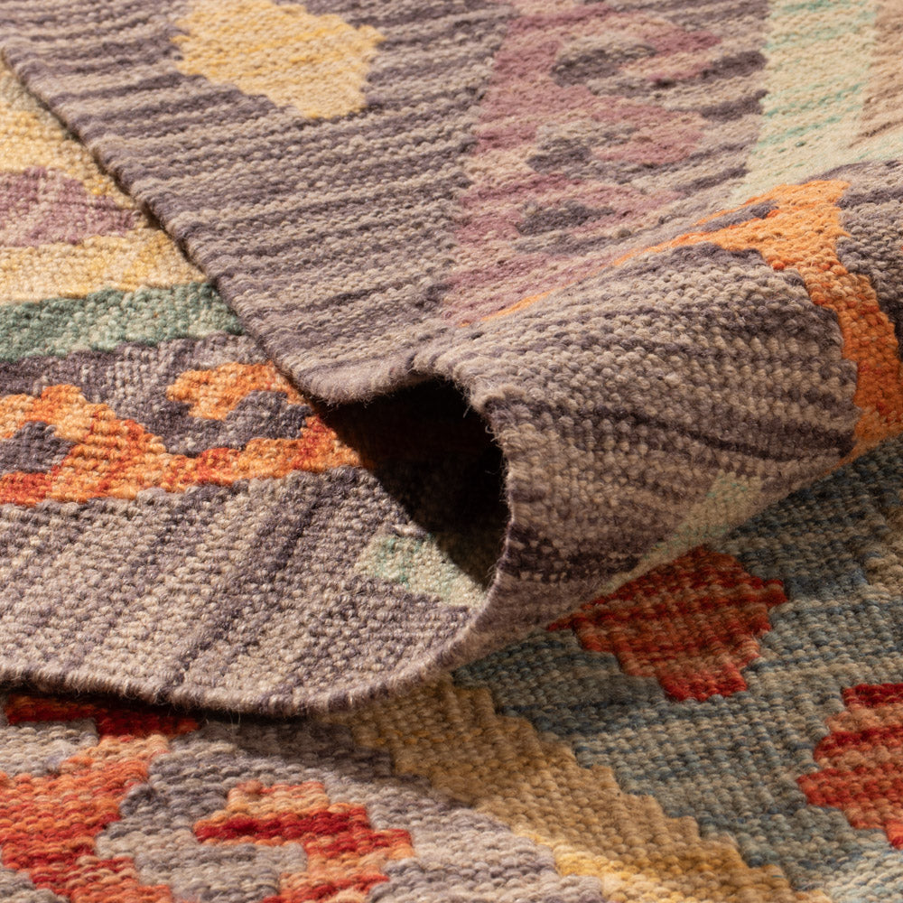 Kelim Teppich - Splash - 346 x 257 cm - bunt