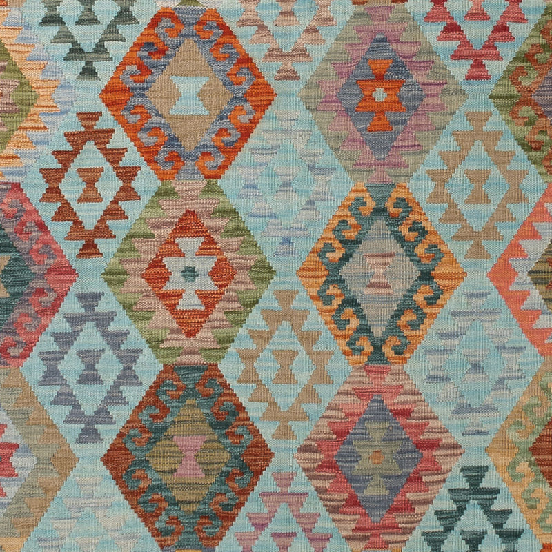 Kelim Teppich - Splash - 347 x 258 cm - bunt