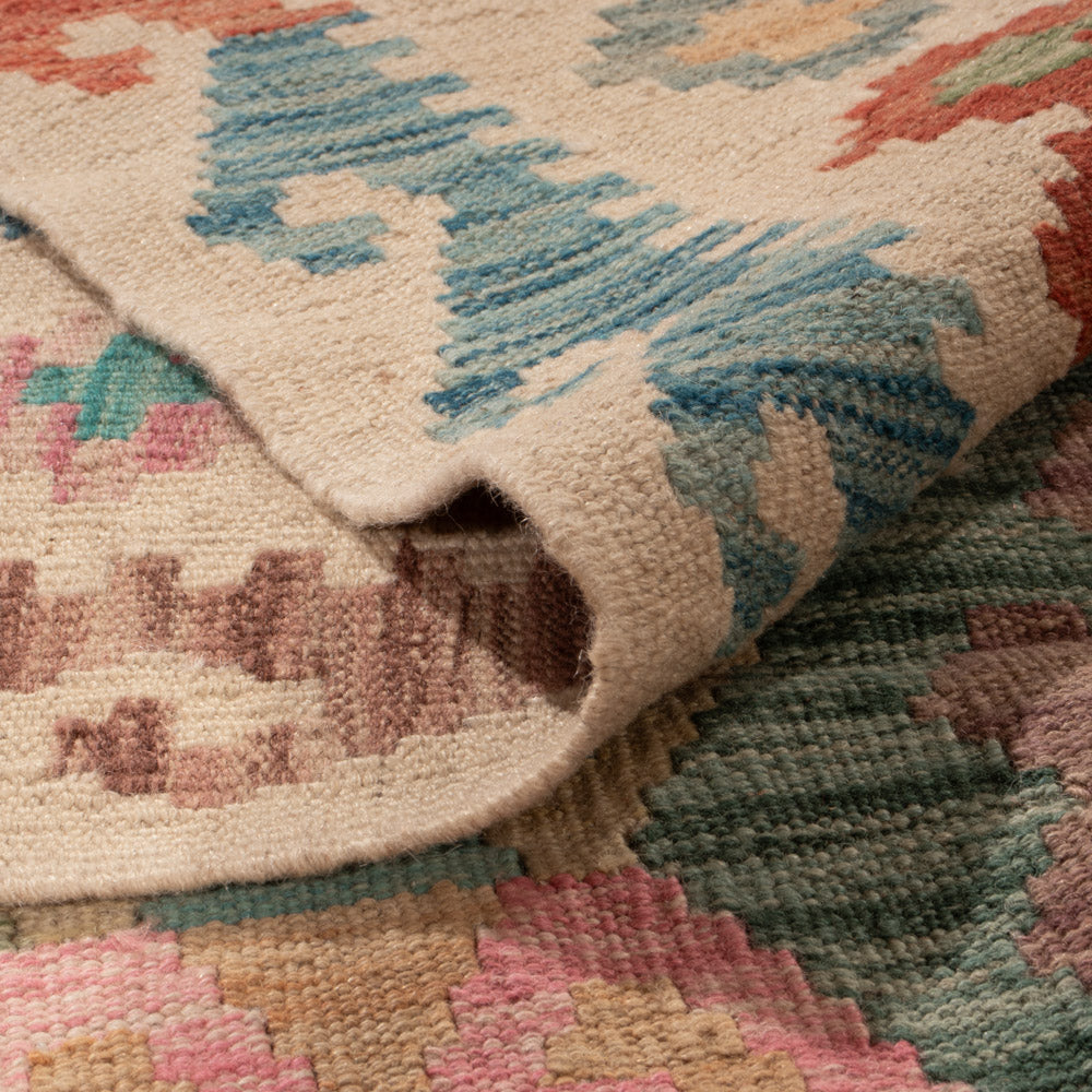 Kelim Teppich - Splash - 348 x 250 cm - bunt