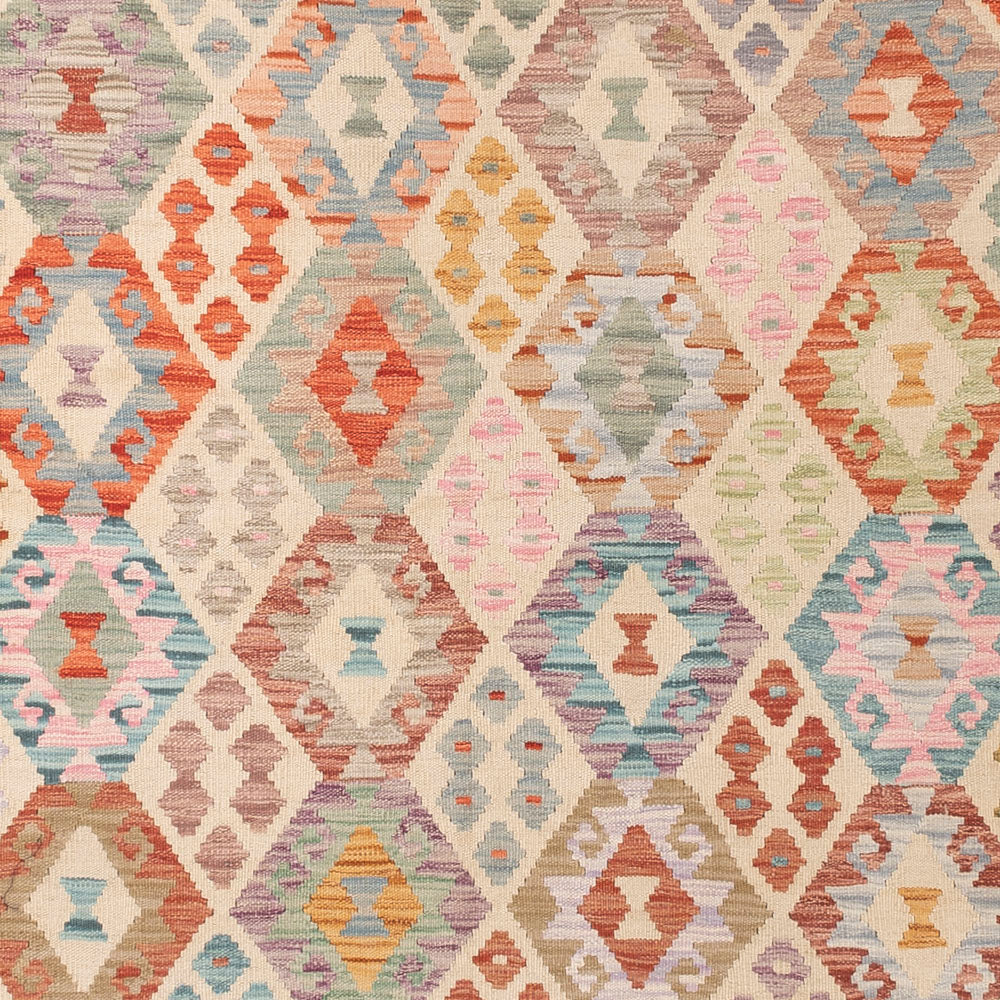 Kelim Teppich - Splash - 301 x 250 cm - bunt