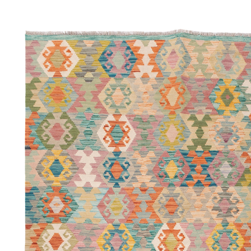 Kelim Teppich - Splash - 345 x 253 cm - bunt
